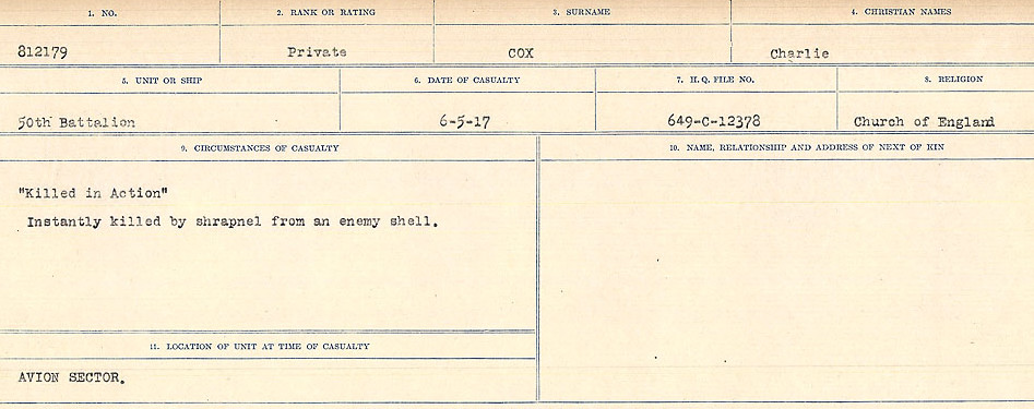 Circumstances of Death Registers