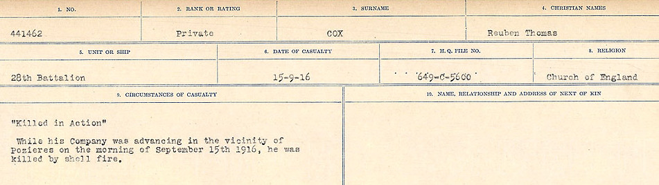 Circumstances of death registers