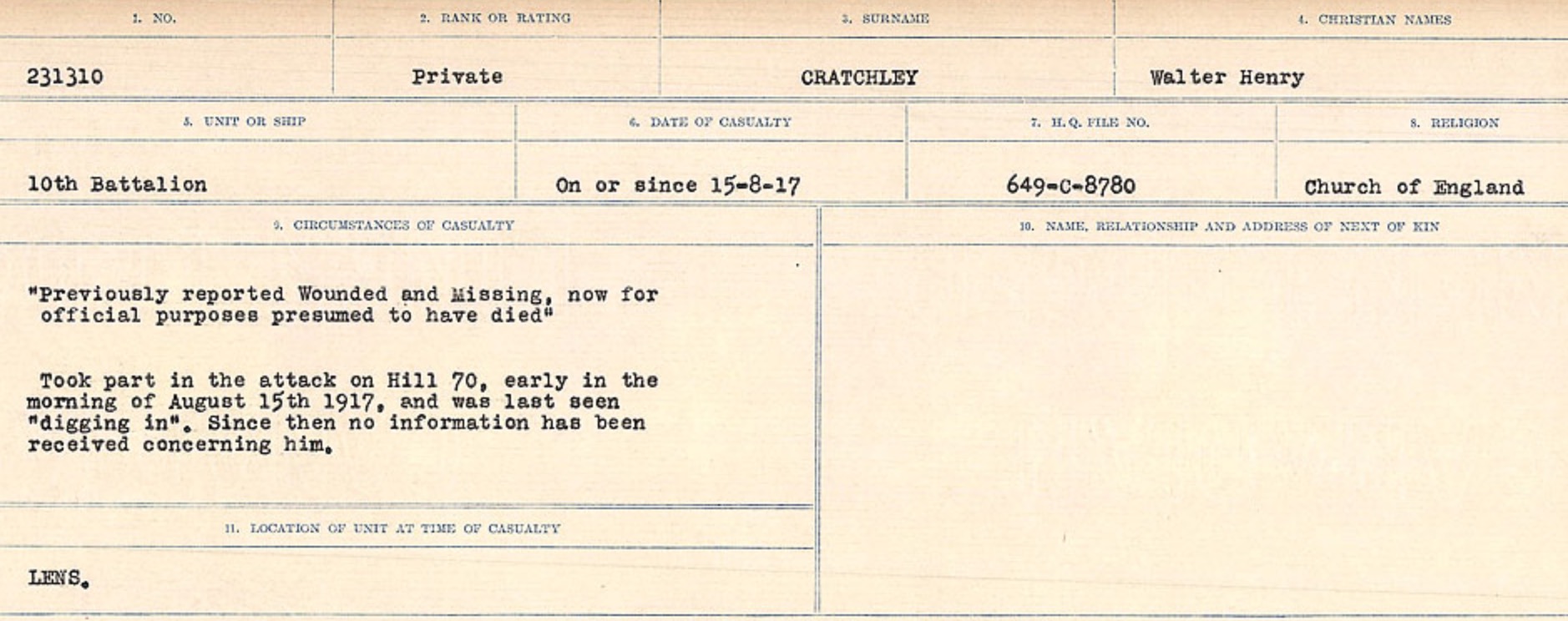 Circumstances of death registers
