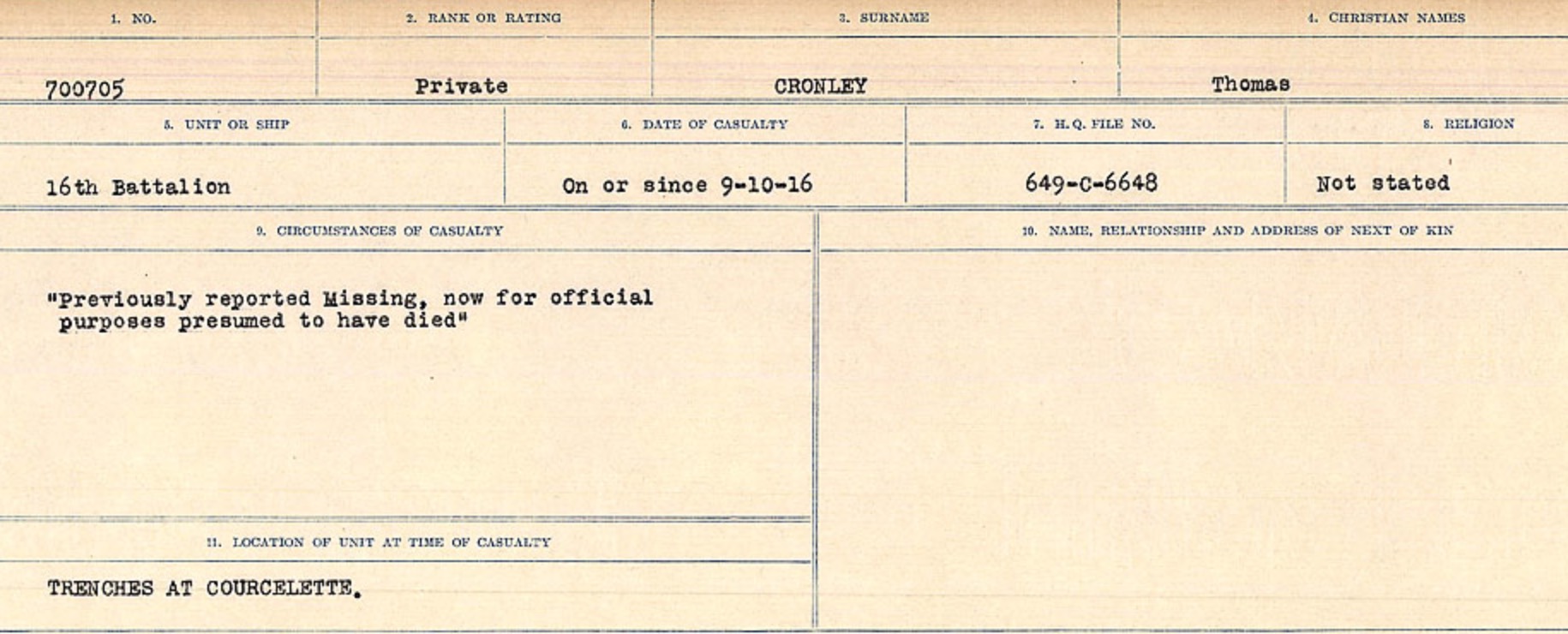 Circumstances of death registers