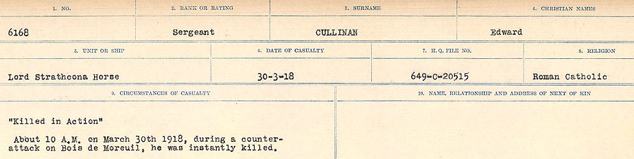 Circumstances of death registers
