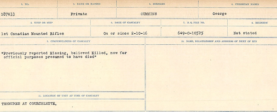 Circumstances of death registers