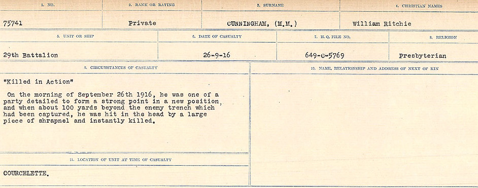 Circumstances of death registers