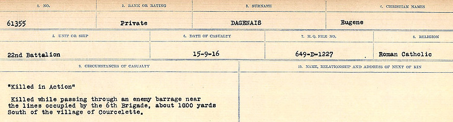 Circumstances of death registers