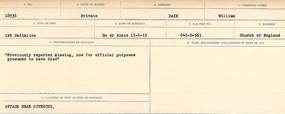 Circumstances of death registers