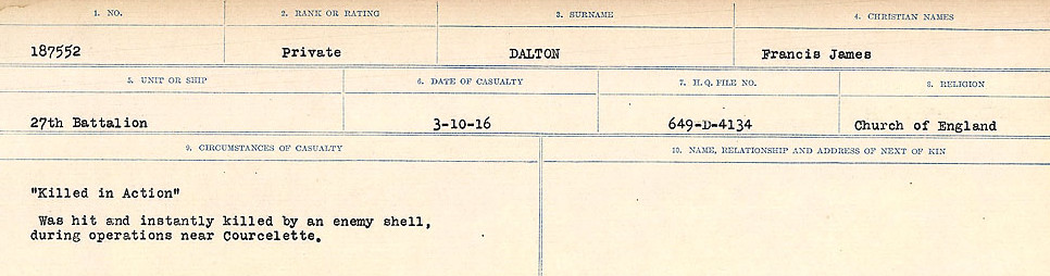 Circumstances of death registers
