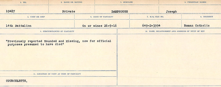 Circumstances of death registers