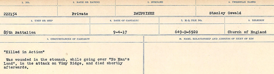 Circumstances of death registers