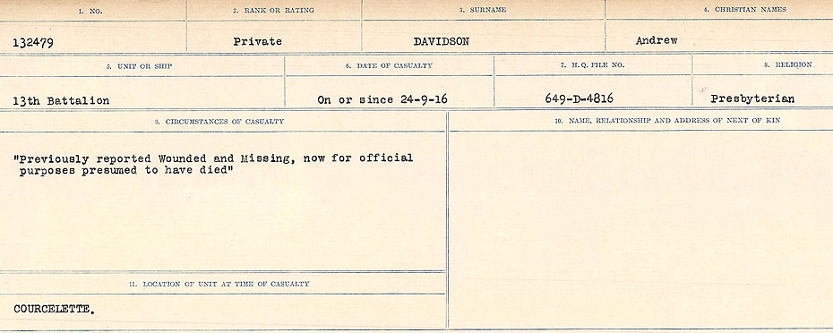 Circumstances of death registers