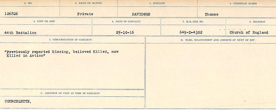 Circumstances of death registers