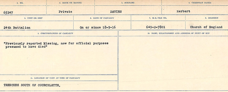 Circumstances of death registers