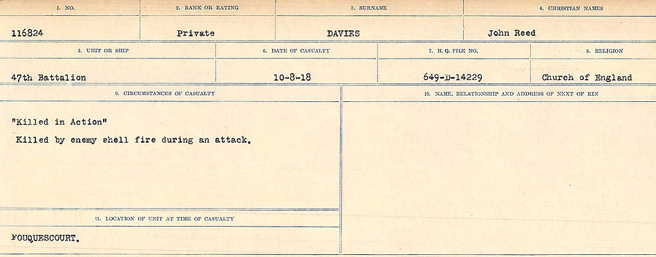 Circumstances of death registers