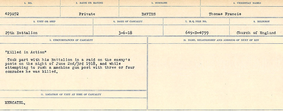Circumstances of death registers