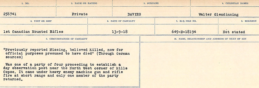 Circumstances of death registers