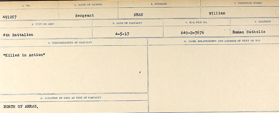 Circumstances of death registers