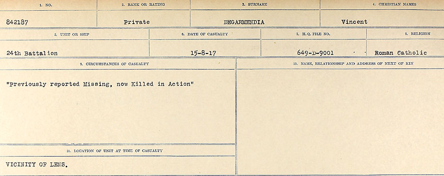 Circumstances of death registers