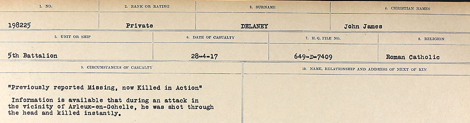 Circumstances of death registers