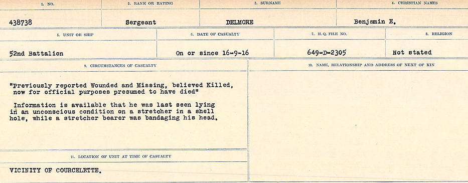 Circumstances of death registers