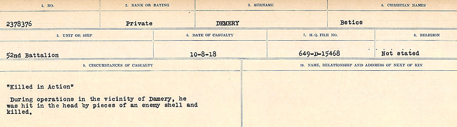 Circumstances of death registers
