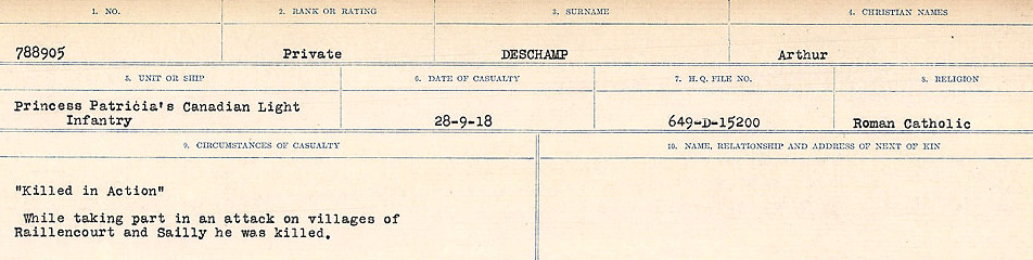 Circumstances of death registers