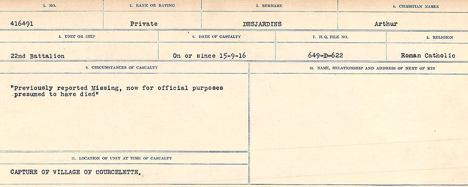 Circumstances of death registers