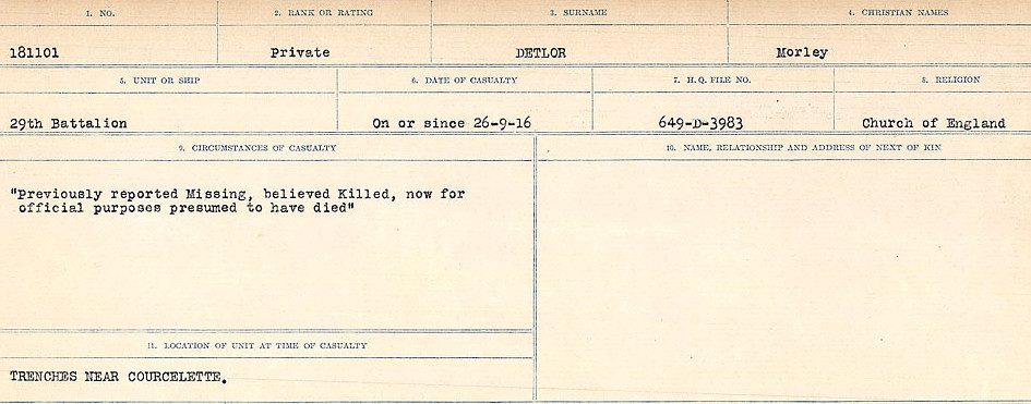 Circumstances of death registers