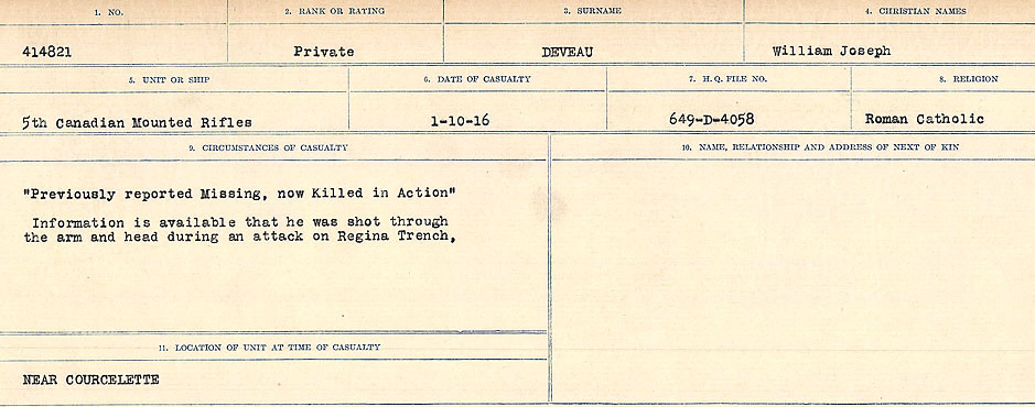 Circumstances of death registers