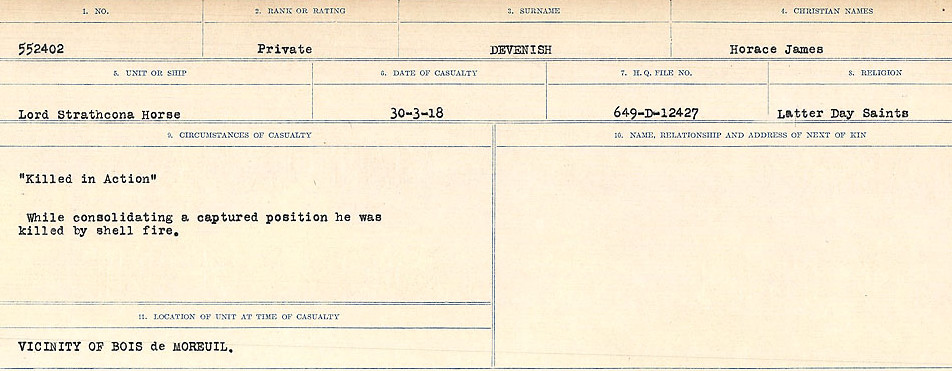 Circumstances of death registers