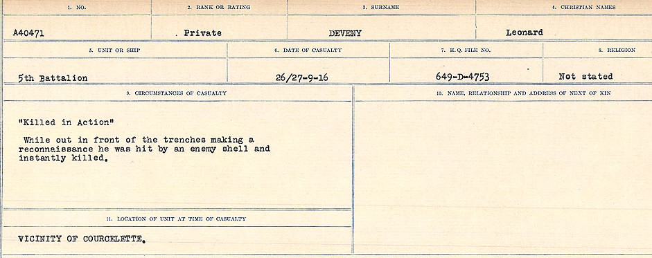 Circumstances of death registers