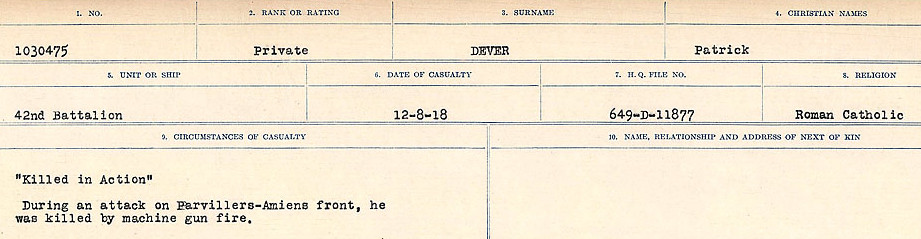 Circumstances of death registers