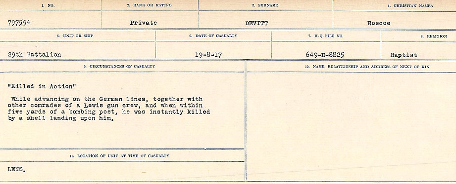 Circumstances of death registers