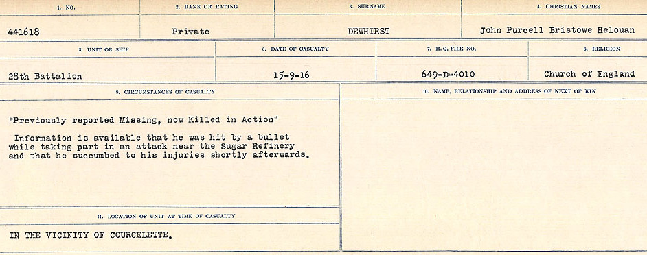 Circumstances of death registers