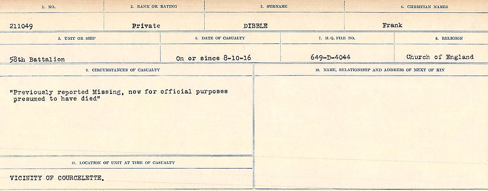 Circumstances of death registers