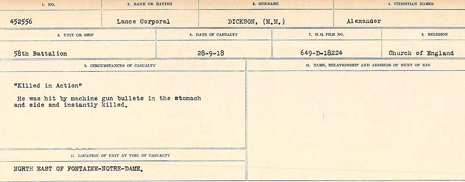 Circumstances of death registers