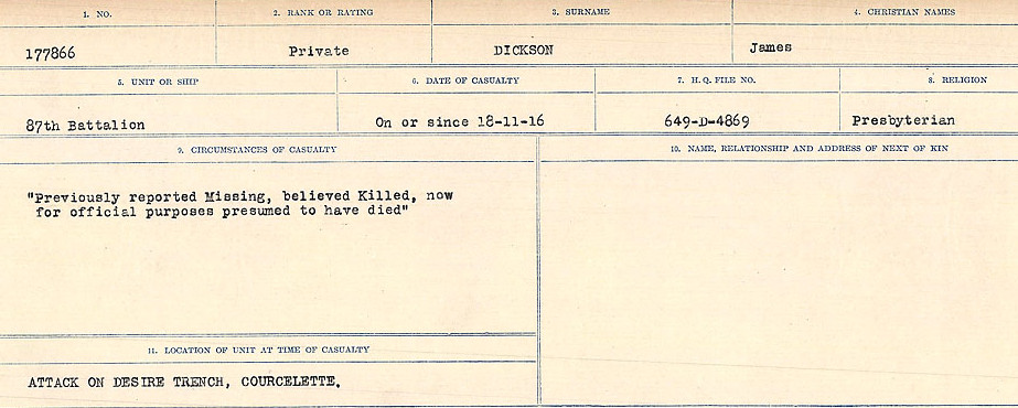 Circumstances of death registers