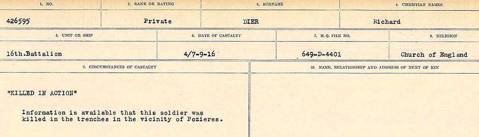 Circumstances of death registers