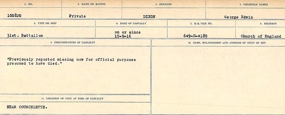 Circumstances of death registers