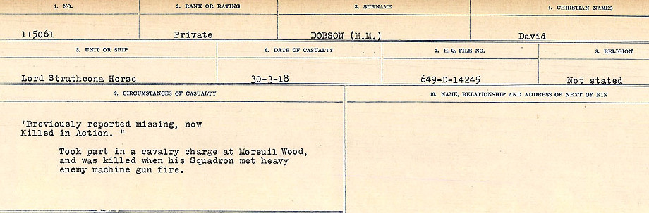 Circumstances of death registers