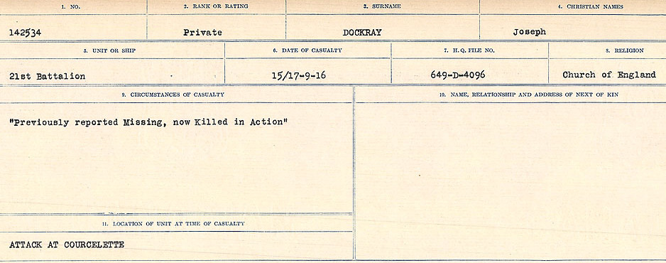 Circumstances of death registers