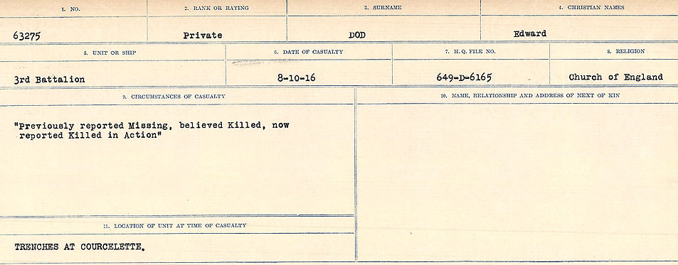 Circumstances of death registers