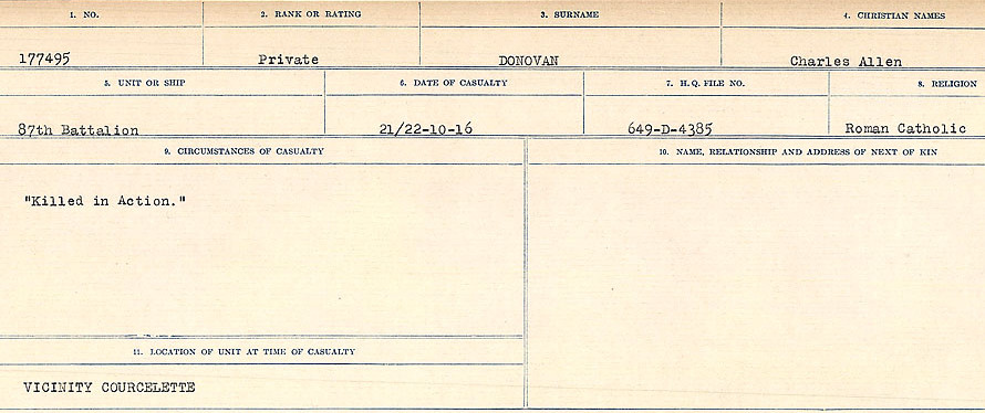 Circumstances of death registers