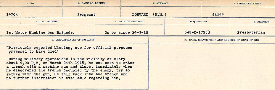 Circumstances of death registers