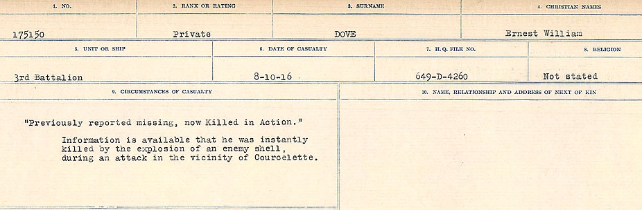 Circumstances of death registers