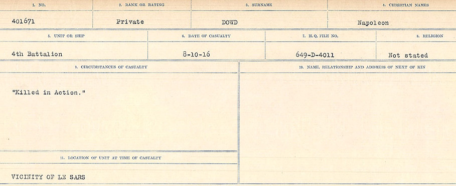 Circumstances of death registers