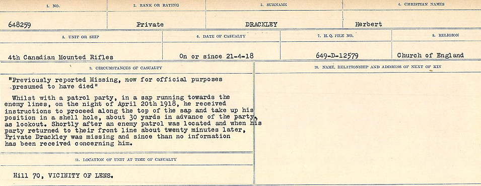 Circumstances of death registers