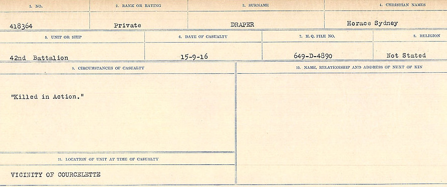 Circumstances of death registers