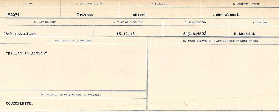 Circumstances of death registers