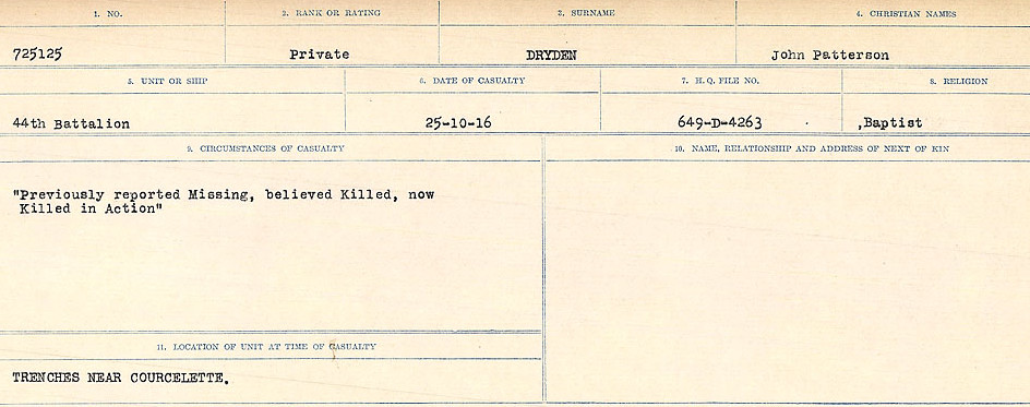Circumstances of death registers