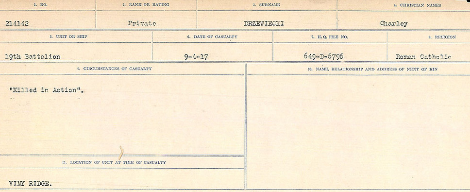 Circumstances of death registers