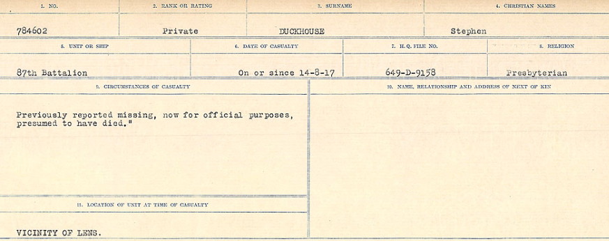 Circumstances of death registers
